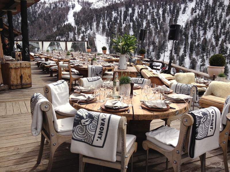 The Chey Vrony is one of the standout gourmet mountain restaurants in Zermatt