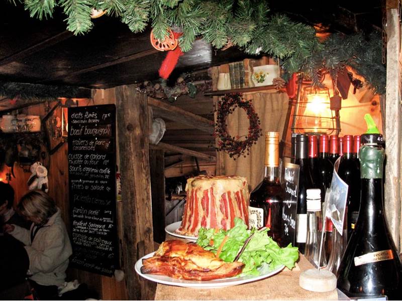 The fabulous bacon at the Vielle Luge in Les Houches Chamonix