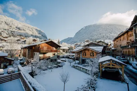 Chalet Melodie Snowy of surroundings