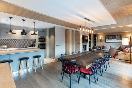 Chalet Apartment Doron kitchen and dining room