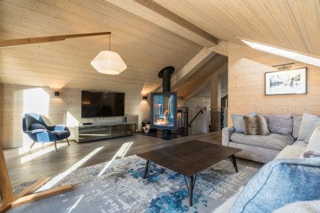 Chalet Tueda Lounge and TV