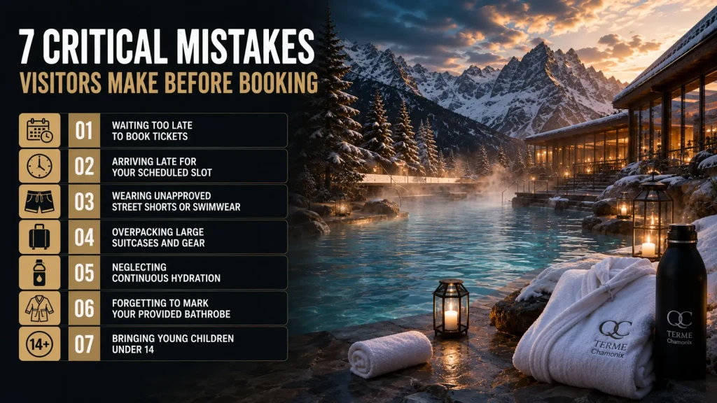 7 Critical Mistakes Visitors Make Before Booking QC Terme Chamonix