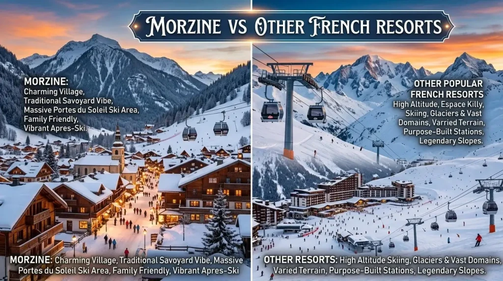 Morzine vs Other Popular French Ski Resorts