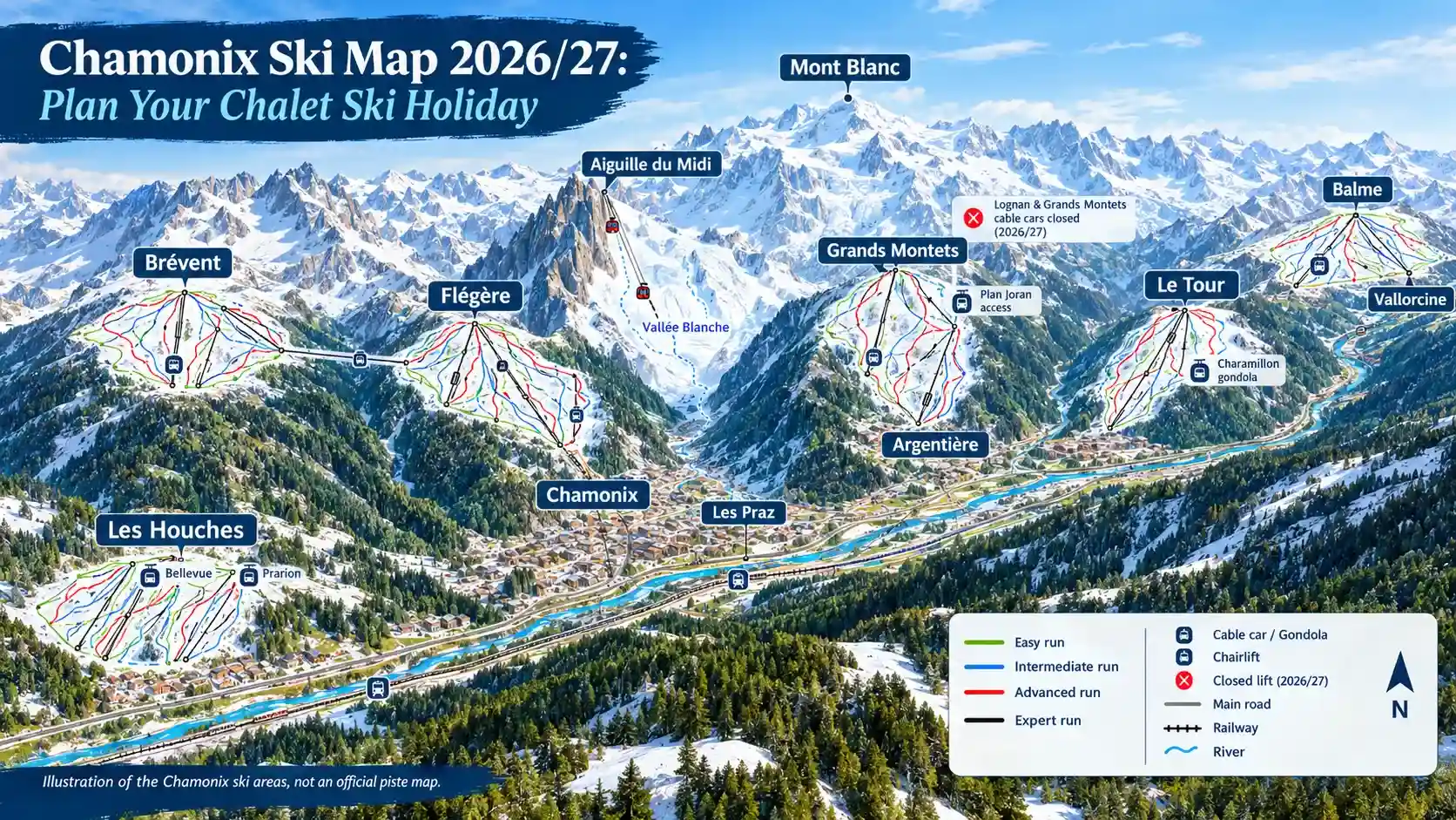 Chamonix Ski Map 202627 Plan Your Chalet Ski Holiday