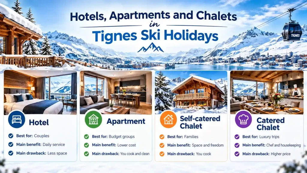 Hotels, Apartments and Chalets in Tignes Ski Holidays