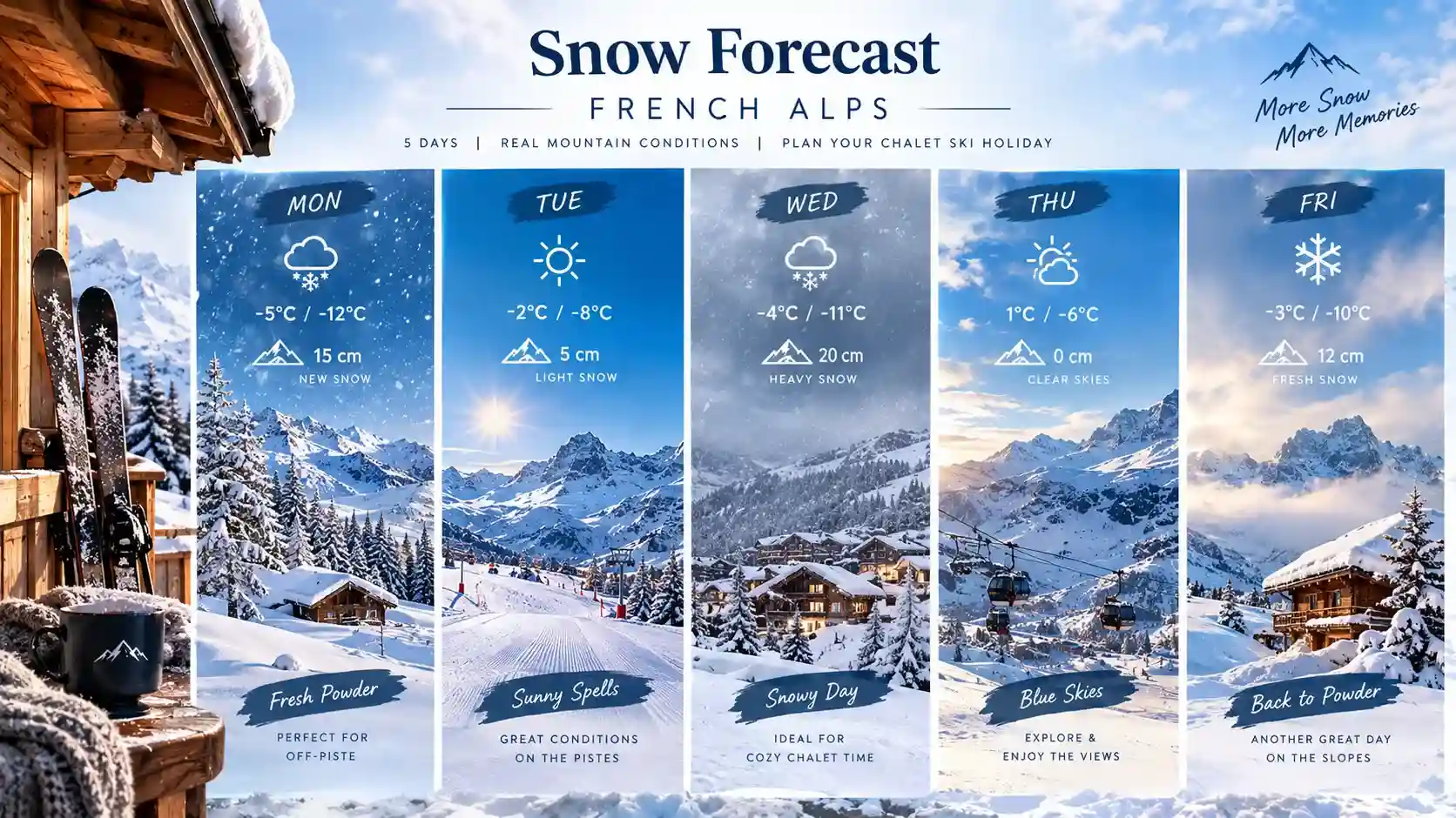 Snow Forecast French Alps Chalet Ski Holidays in 202627